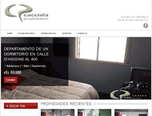 Tablet Screenshot of cacciolapropiedades.com.ar